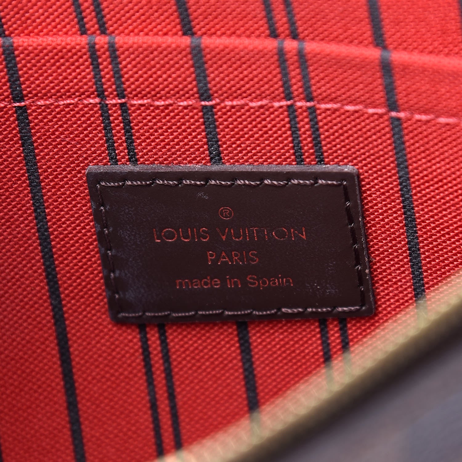 Louis Vuitton Damier Ebene Neverfull MM GM Pochette 6 of 7