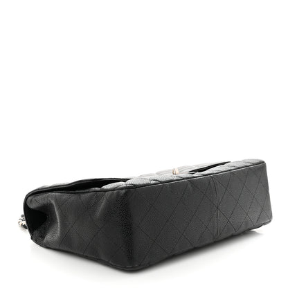 Chanel Caviar Quilted Jumbo Single Flap Black 4 of 15