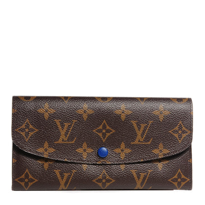 Louis Vuitton Monogram Emilie Wallet Blue 1 of 7
