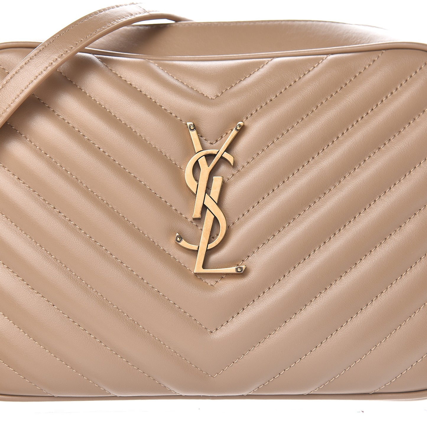 Calfskin Matelasse Monogram Lou Camera Bag Dusty Grey