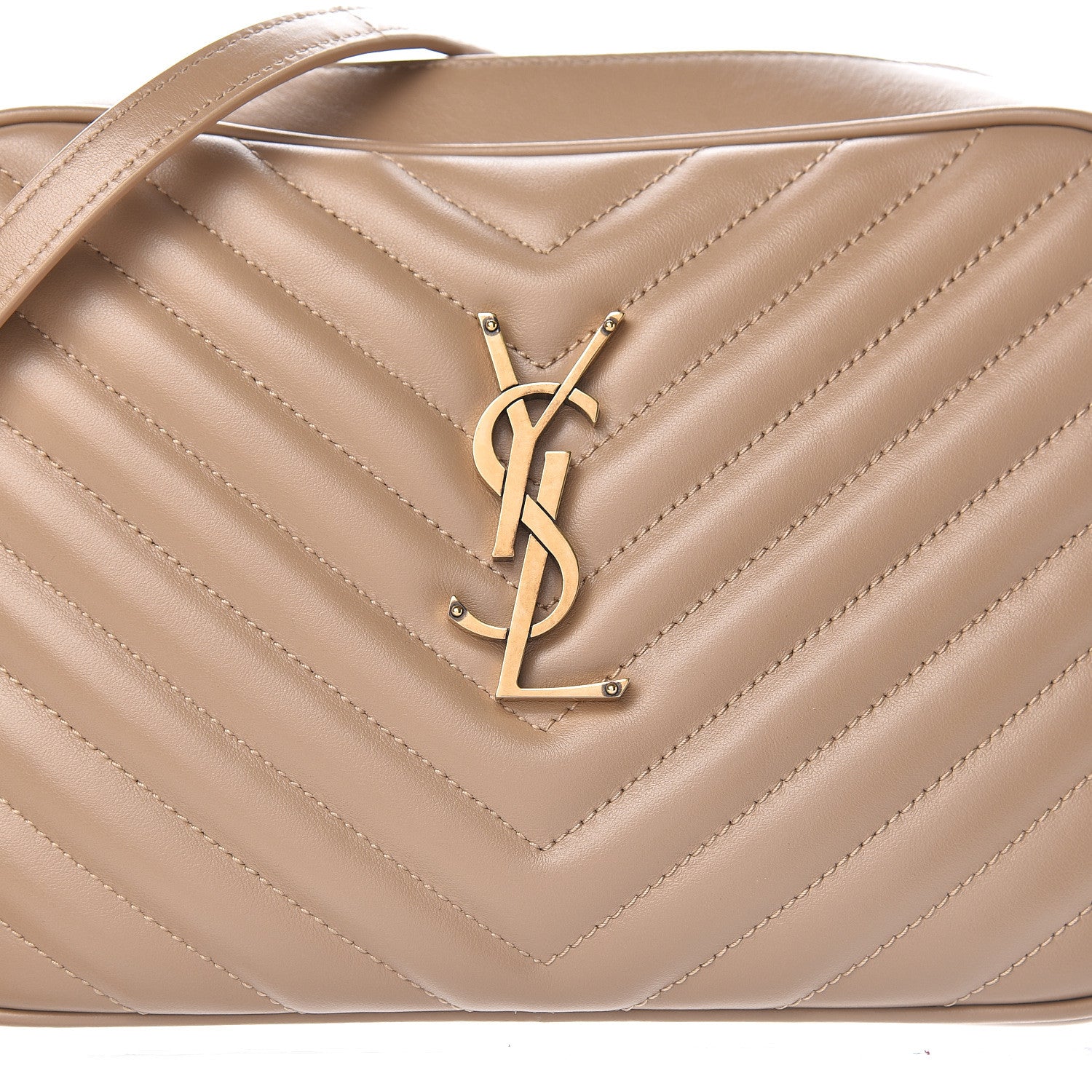 Saint Laurent Calfskin Matelasse Monogram Lou Camera Bag Dusty Grey 10 of 10