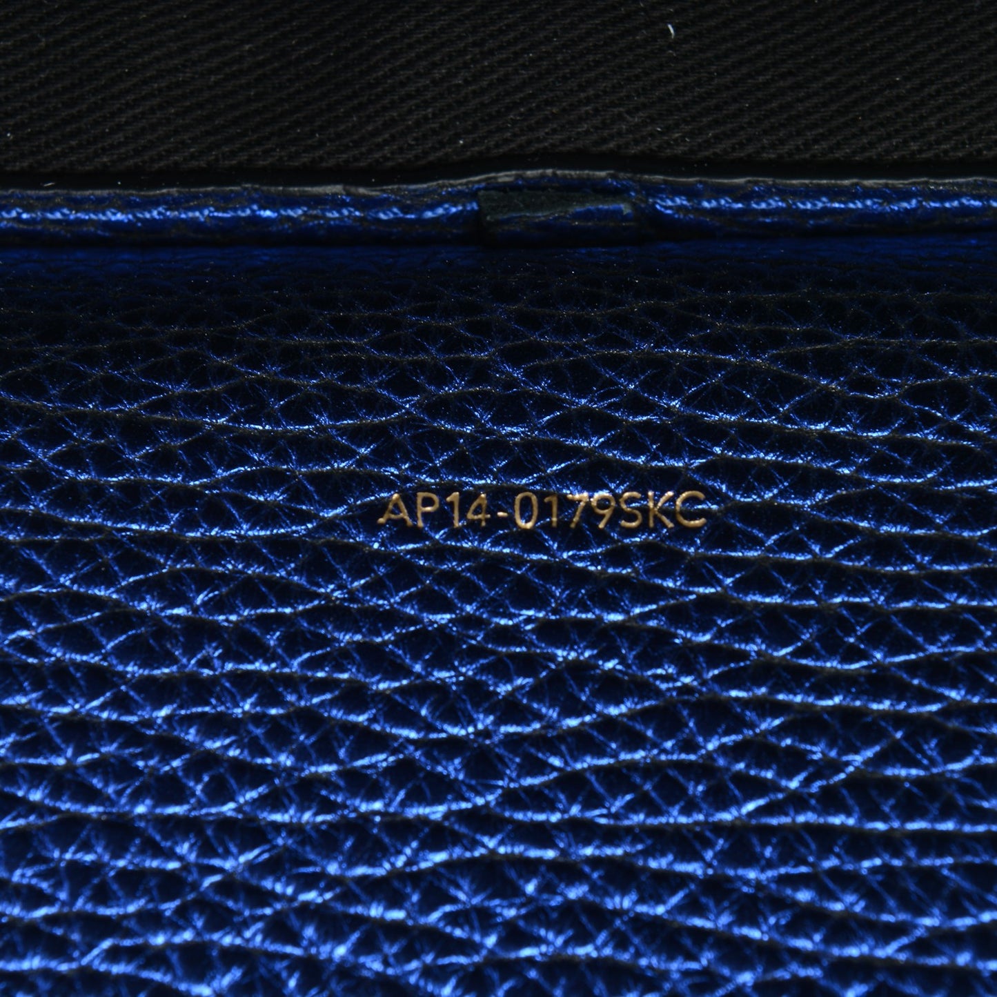 3.1 Metallic Textured Calfskin Medium Pashli Satchel Electric Blue