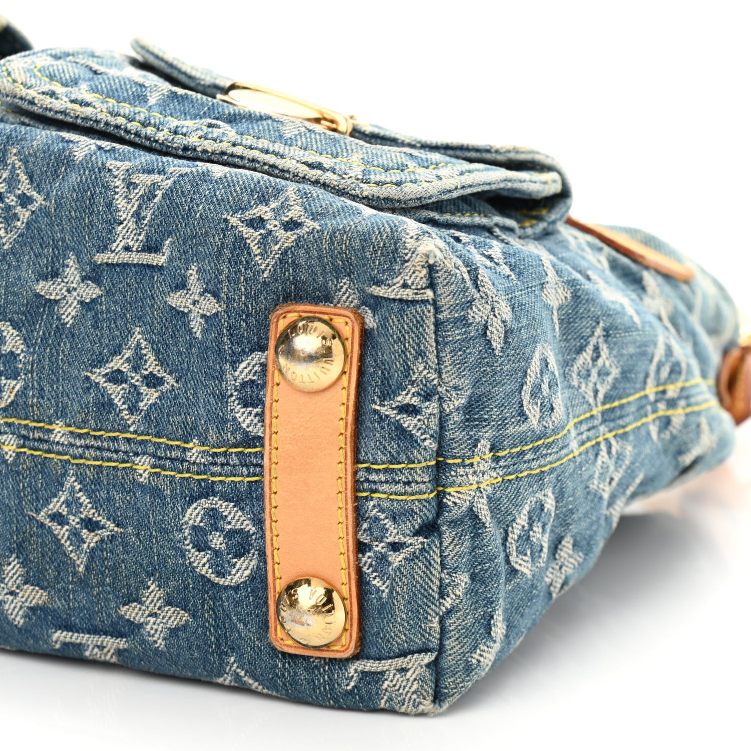 Louis Vuitton Monogram Denim Baggy PM Blue 9 of 13