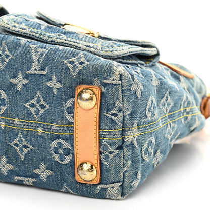 Louis Vuitton Monogram Denim Baggy PM Blue 9 of 13