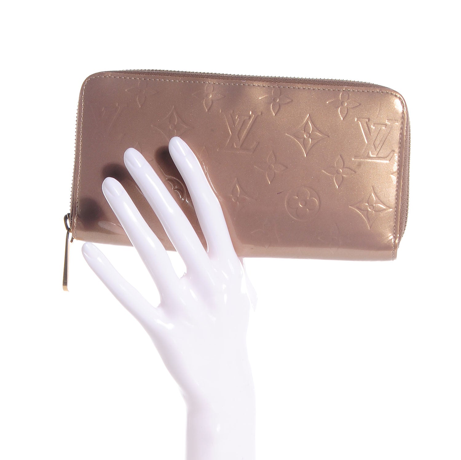 Louis Vuitton Vernis Zippy Wallet Beige Poudre 2 of 7