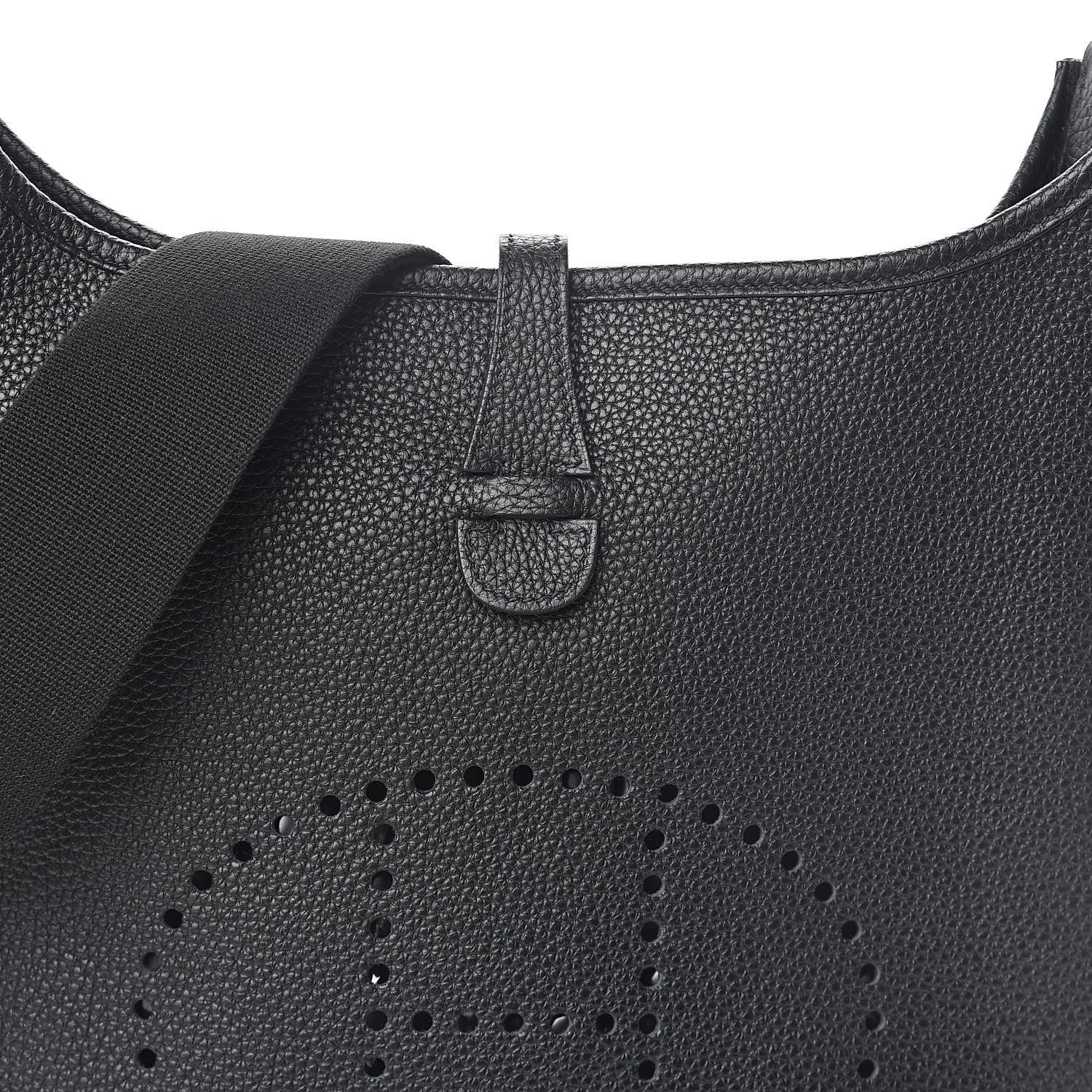 Hermes Taurillon Clemence Evelyne III PM Black 8 of 10