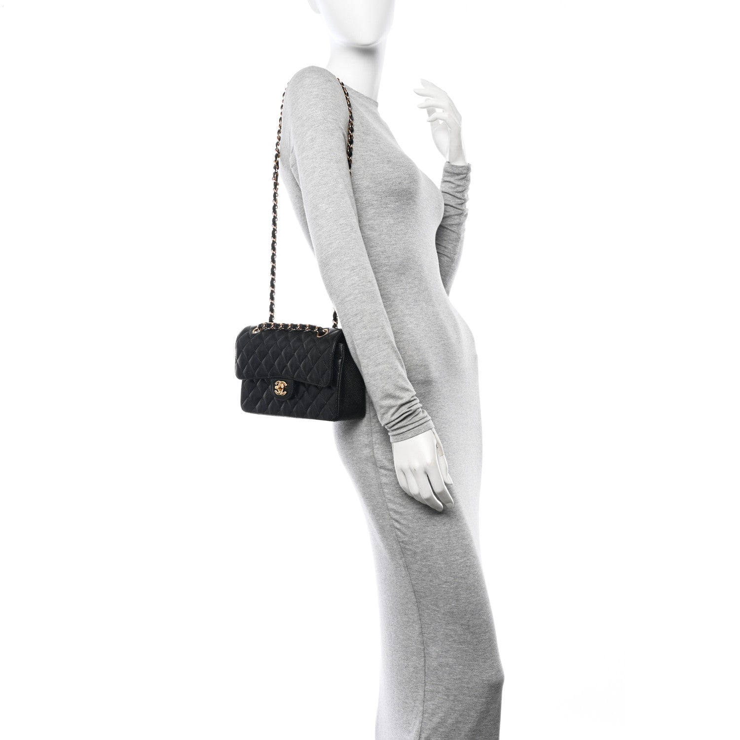Chanel Caviar Quilted Small Double Flap Black 2 of 11