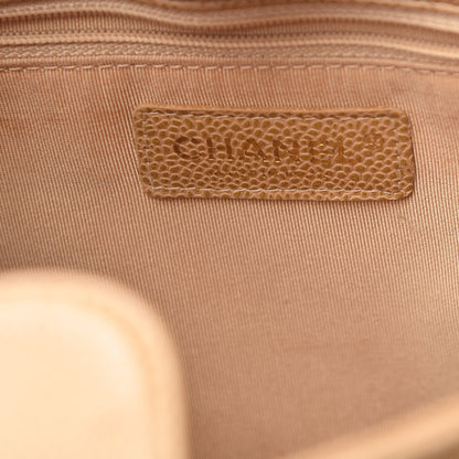 Chanel Caviar Quilted Petit Shopping Tote PST Dark Beige 6 of 14