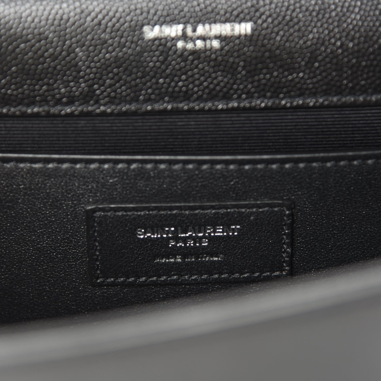 Saint Laurent Grain De Poudre Medium Classic Monogram Kate Satchel Black 8 of 11