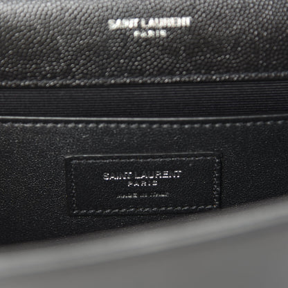 Saint Laurent Grain De Poudre Medium Classic Monogram Kate Satchel Black 8 of 11