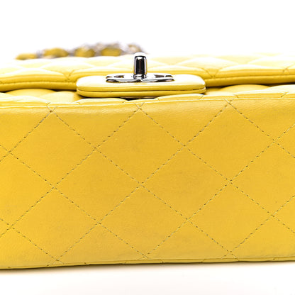 Chanel Lambskin Quilted Mini Square Flap Yellow 9 of 16