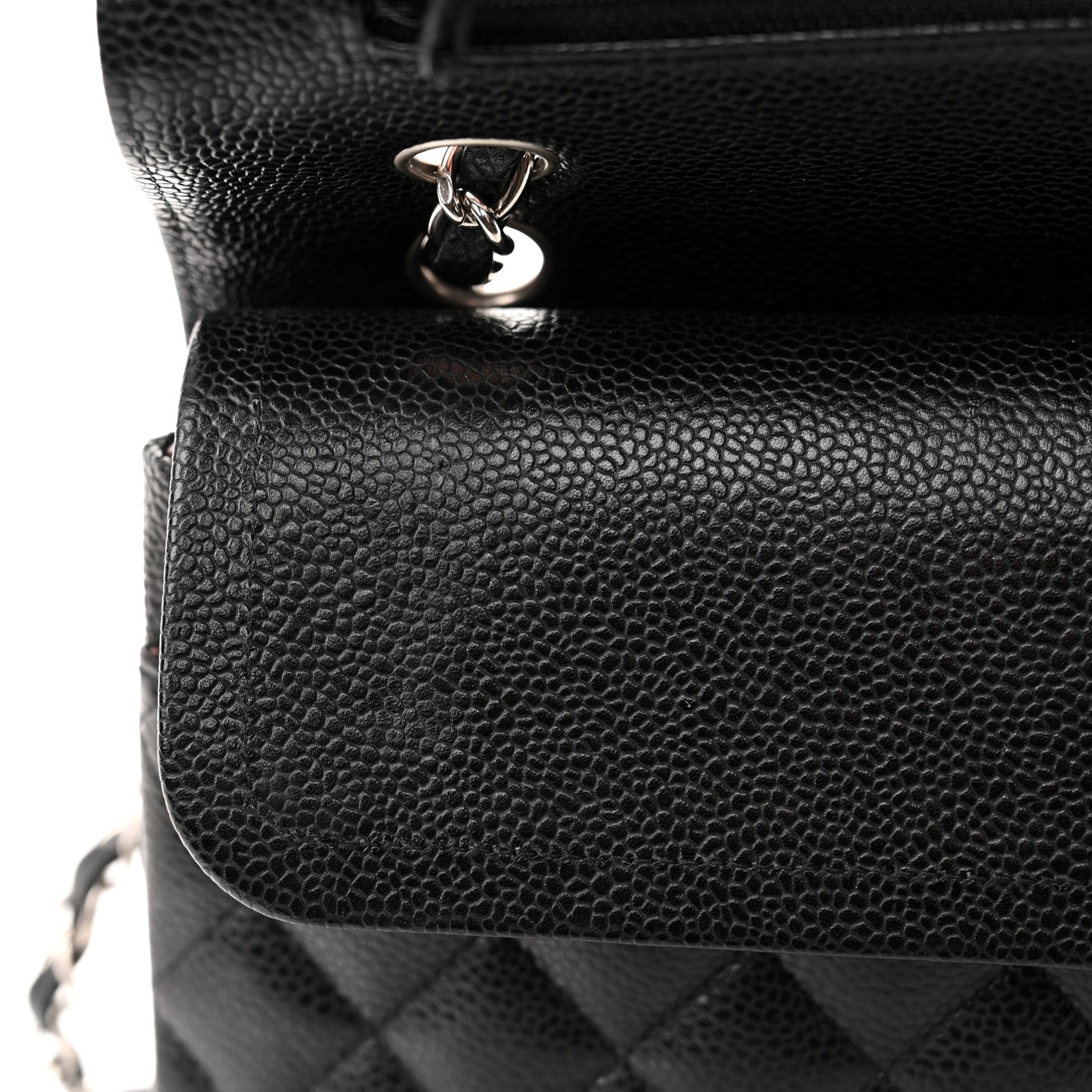 Chanel Caviar Quilted Medium Double Flap Black 11 of 13