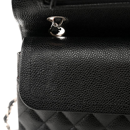 Chanel Caviar Quilted Medium Double Flap Black 11 of 13