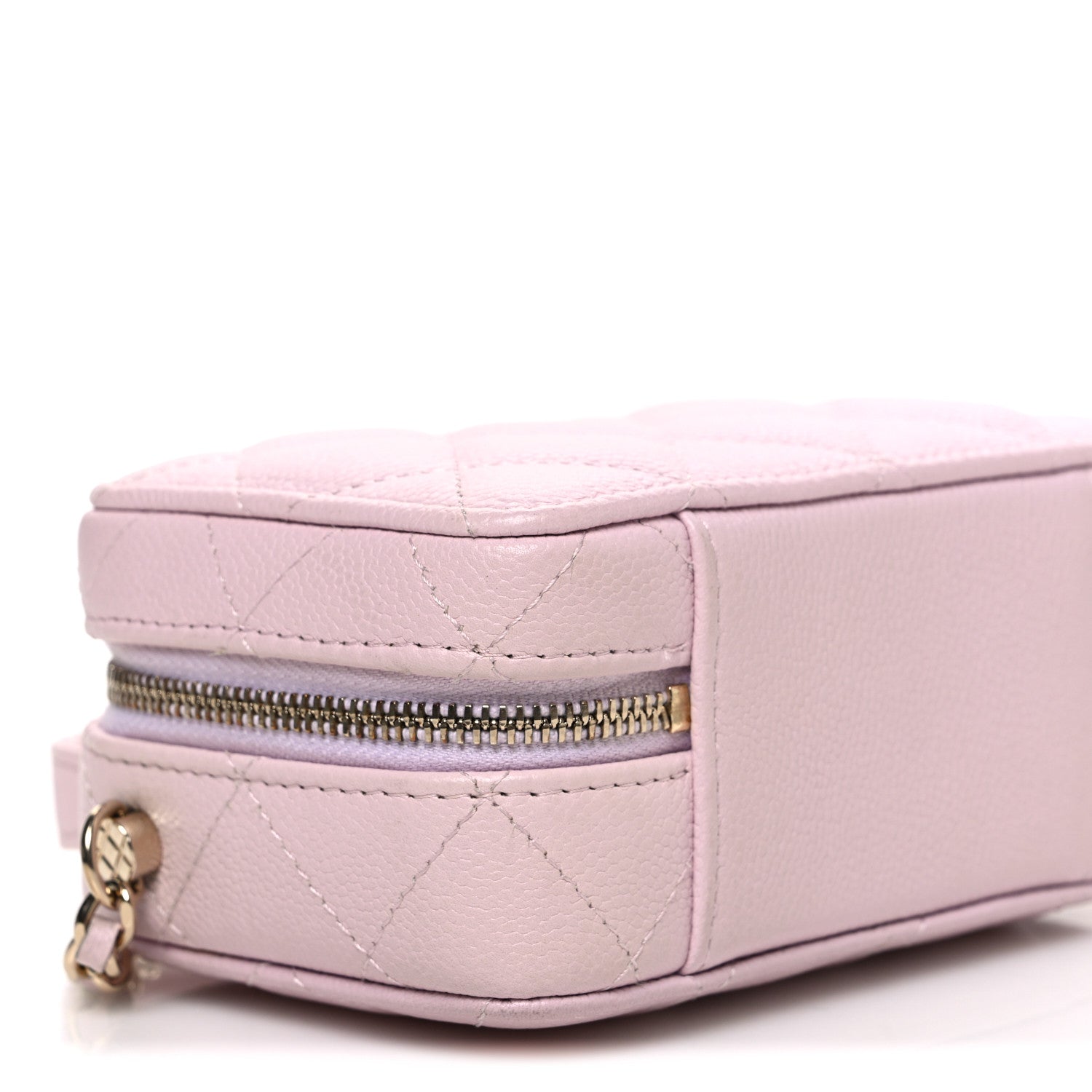 Chanel Caviar Quilted Top Handle Vanity Case Pink 10 of 11