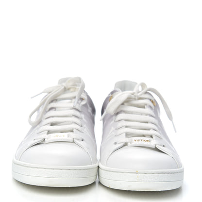 Louis Vuitton Calfskin Monogram Frontrow Sneakers 38 White Black 2 of 9