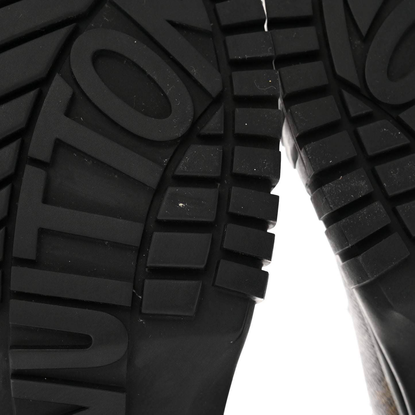 Calfskin Patent Monogram Ruby Flat Ranger Boots 39 Black