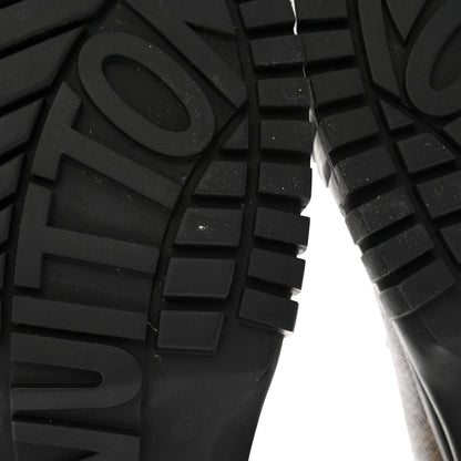 Louis Vuitton Calfskin Patent Monogram Ruby Flat Ranger Boots 39 Black 9 of 12