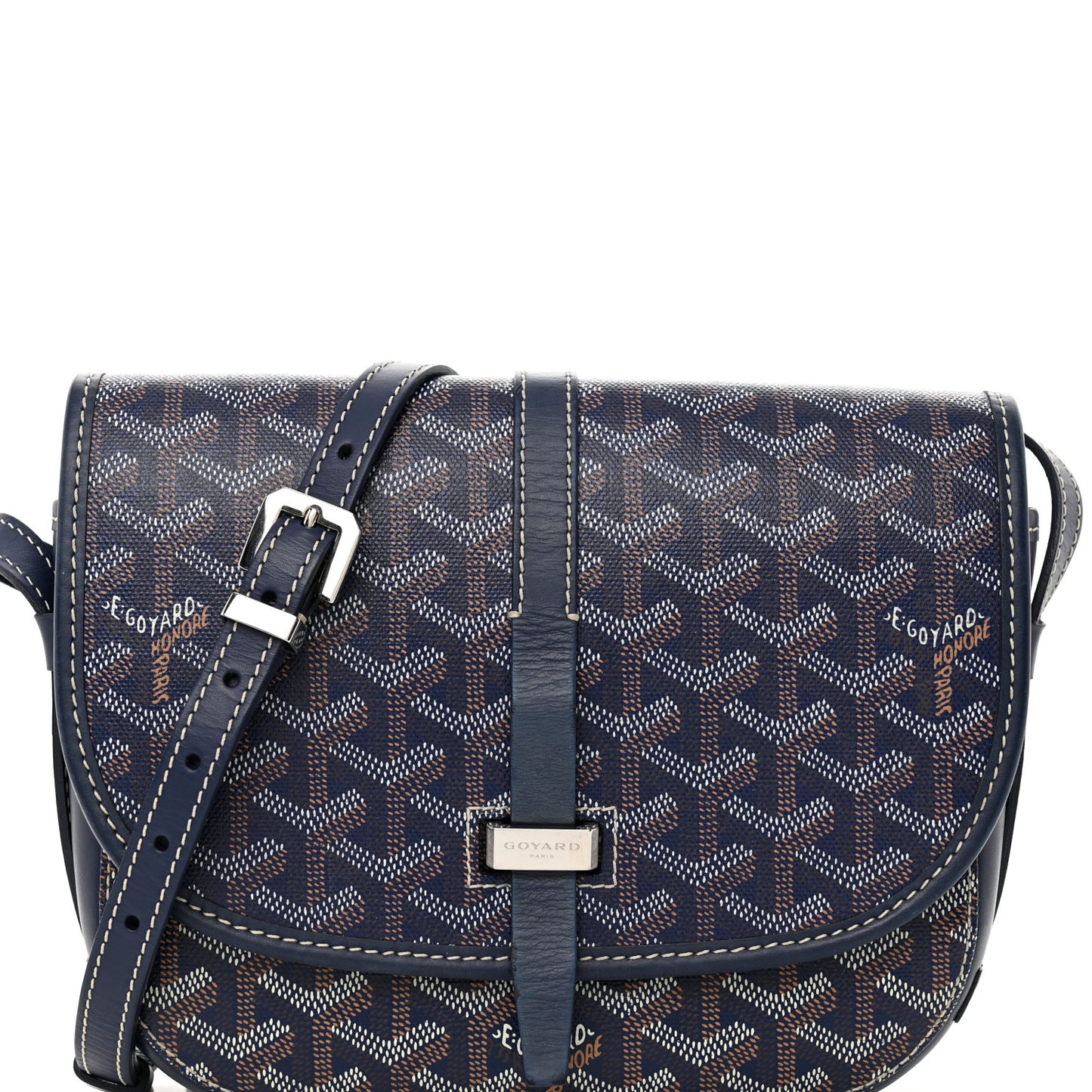 Goyardine Belvedere II PM Messenger Bag Navy