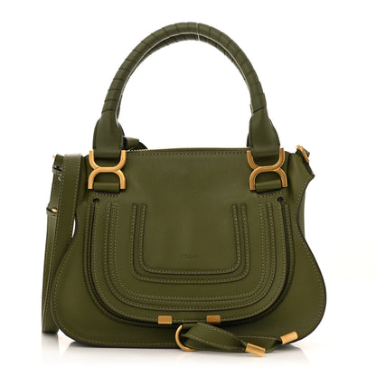 Chloe Calfskin Small Marcie Satchel Light Cactus 1 of 11