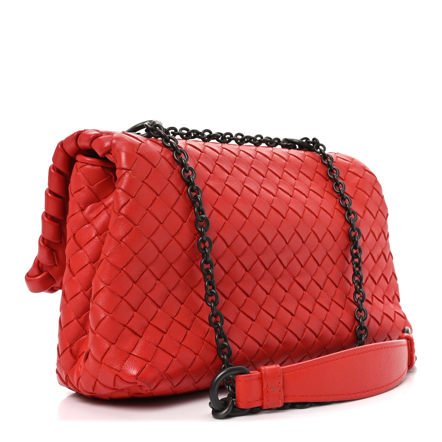 Bottega Veneta Nappa Intrecciato Baby Olimpia Shoulder Bag Vesuvio 3 of 9