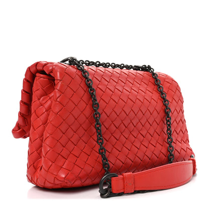 Bottega Veneta Nappa Intrecciato Baby Olimpia Shoulder Bag Vesuvio 3 of 9