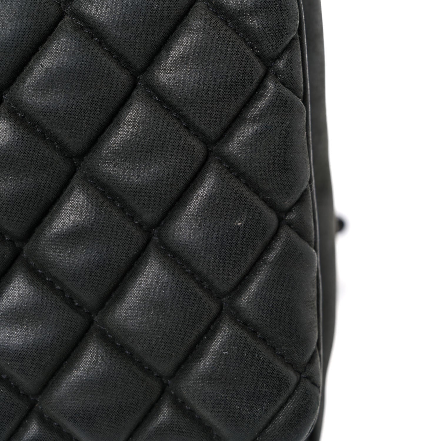 Chanel Iridescent Calfskin Quilted Small New Bubble Flap Anthracite 17 of 21