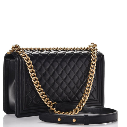 Chanel Lambskin Quilted New Medium Boy Flap Black 3 of 13