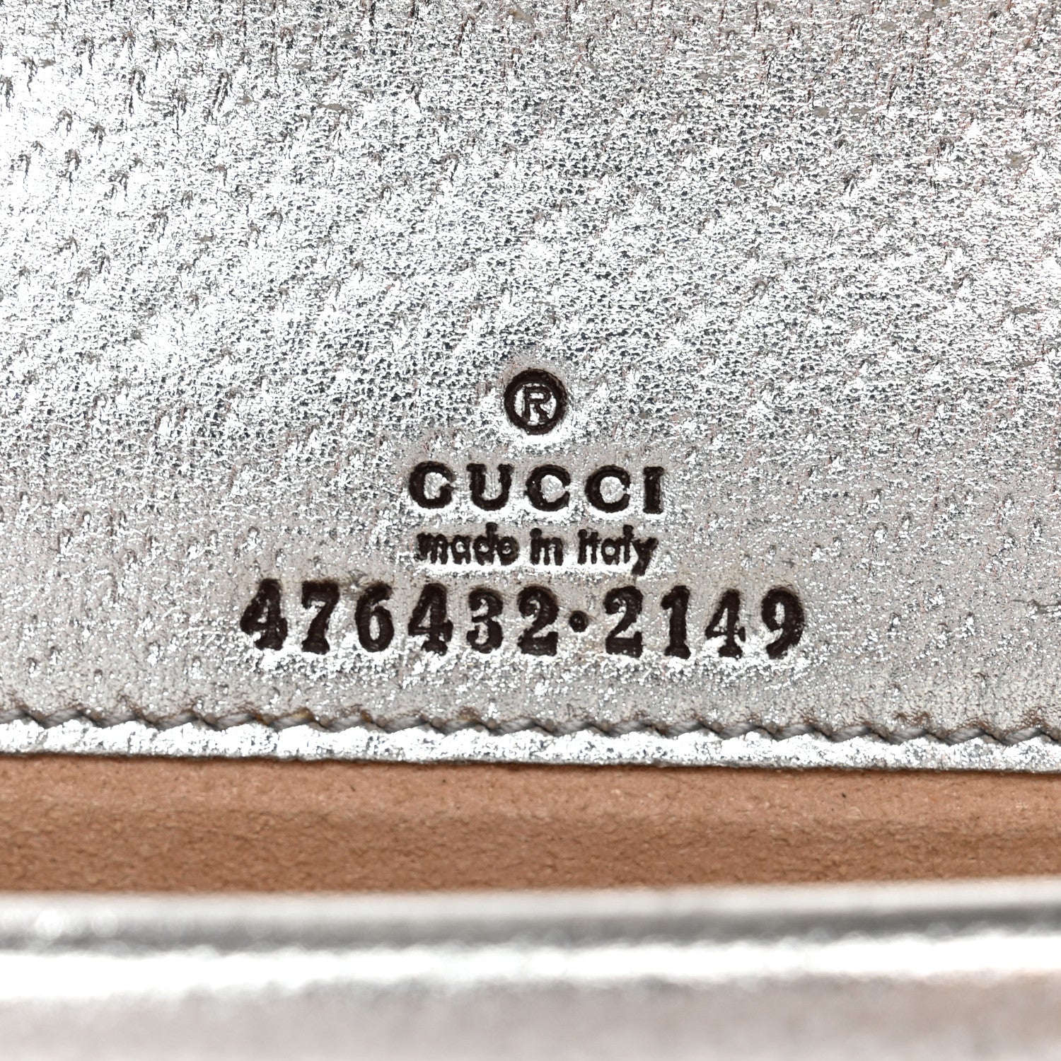 Gucci Metallic Calfskin Super Mini Dionysus Shoulder Bag Silver 6 of 15
