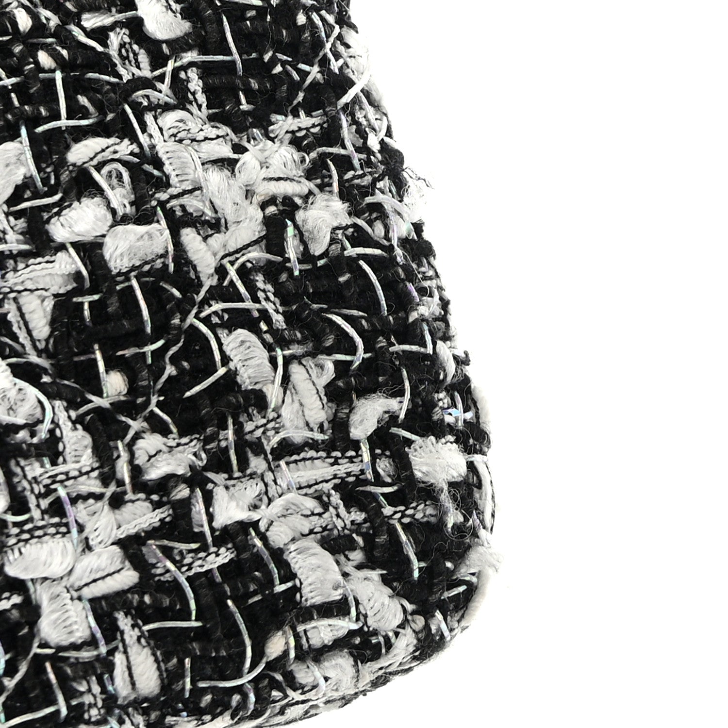 Chanel Tweed Quilted Resin 2.55 Reissue 226 Flap Black White 11 of 11