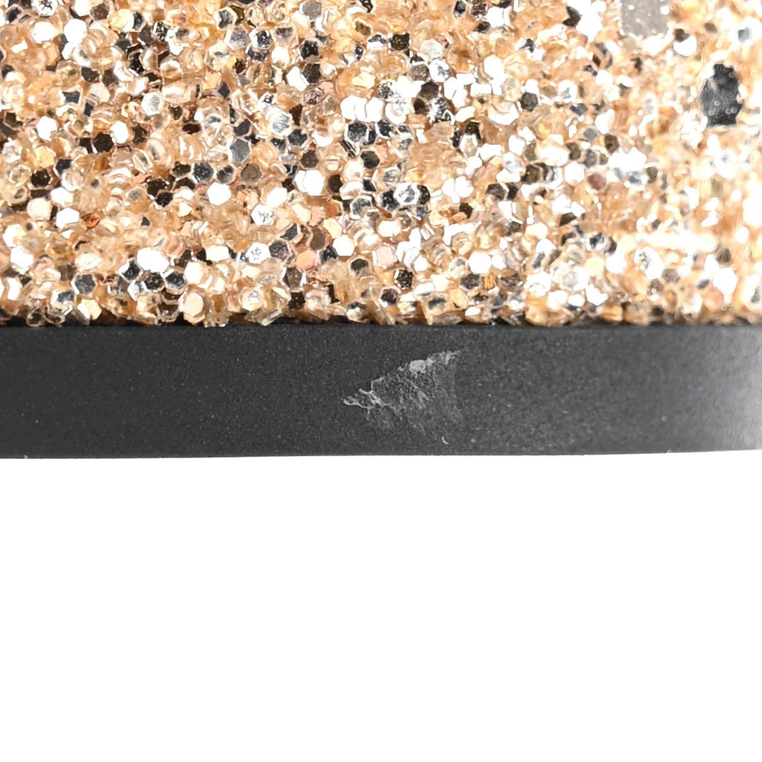 Chanel Glitter Lambskin Cap Toe CC Mary Jane Pumps 36 Light Gold Black 9 of 12