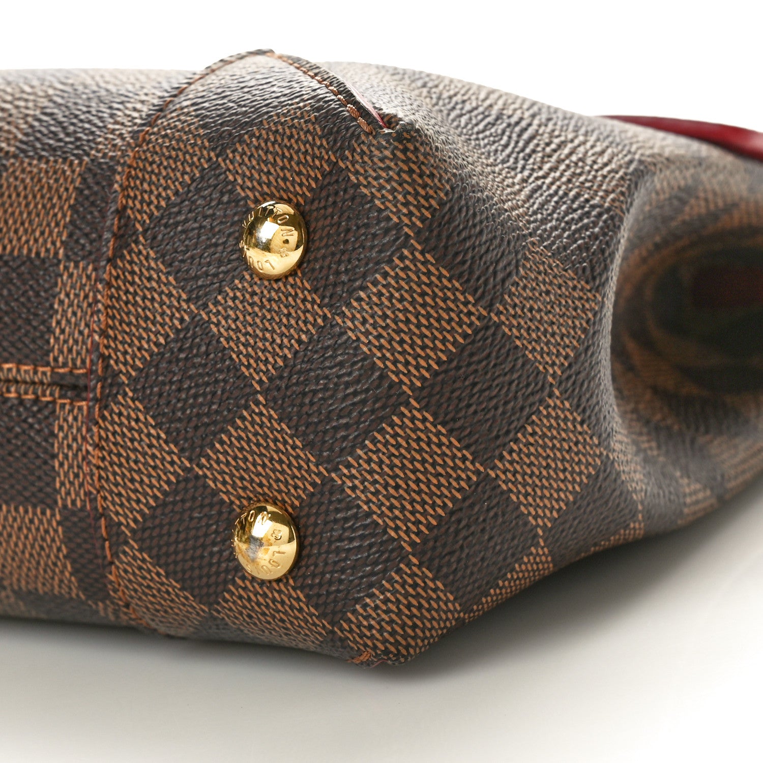Louis Vuitton Damier Ebene Caissa Clutch Cherry 9 of 9