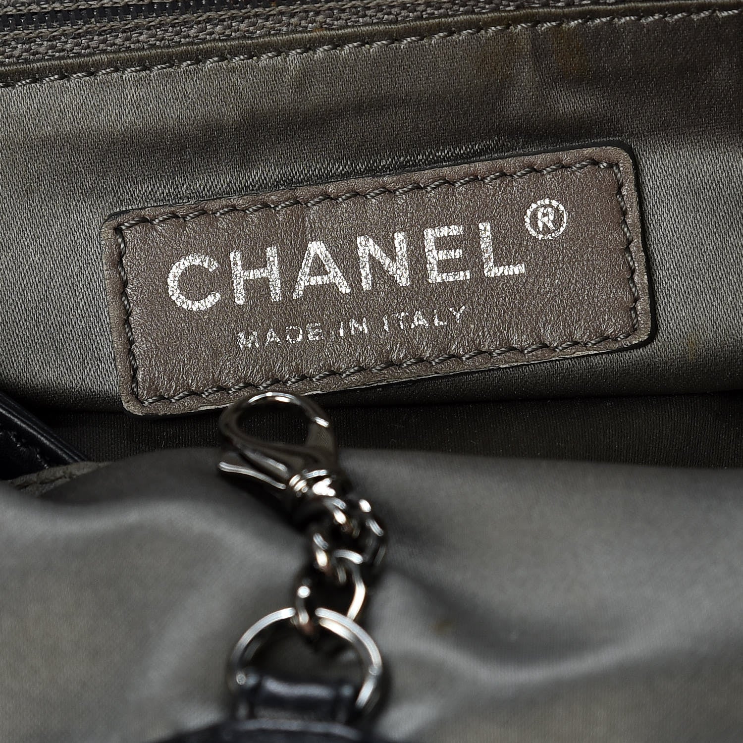 Chanel Lambskin East West Soho Shopper Black 8 of 15