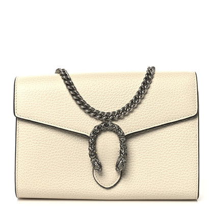 Gucci Dollar Calfskin Mini Dionysus Chain Wallet Mystic White 1 of 13