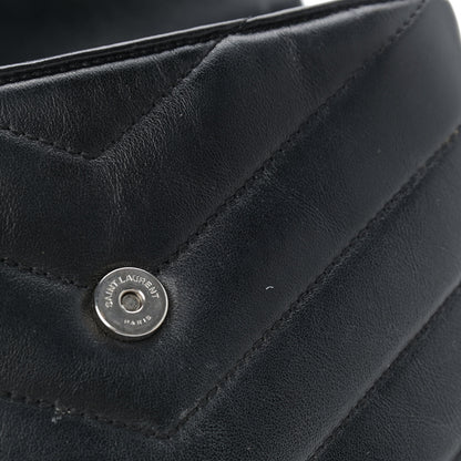 Saint Laurent Calfskin Y Quilted Monogram Toy Loulou Crossbody Bag Black 12 of 15