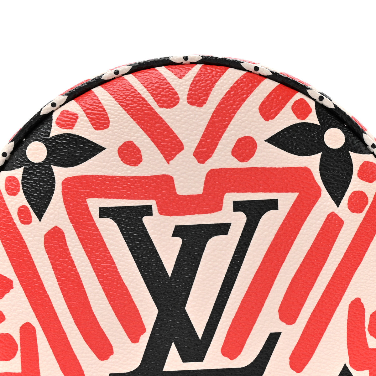 Monogram Giant Crafty Boite Chapeau Souple PM Creme Rouge Black