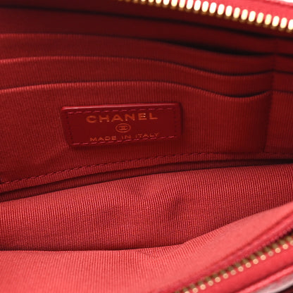 Chanel Caviar Quilted Polly Pocket Pouch Red 6 of 9