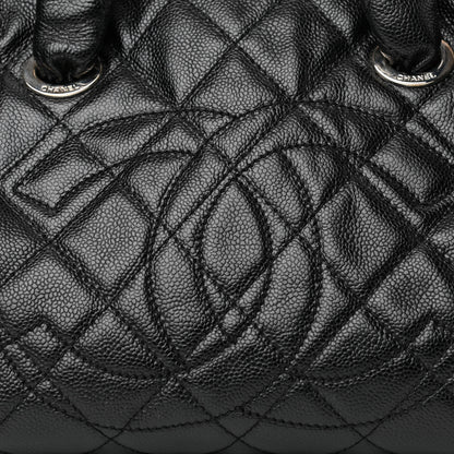 Chanel Caviar Quilted CC Timeless Bowler Black 8 of 10