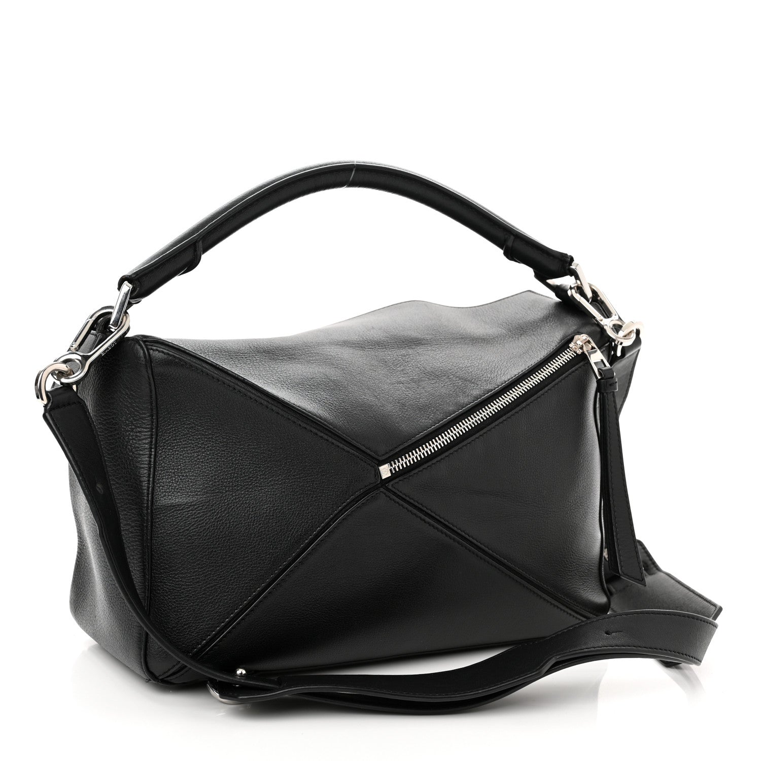 Loewe Calfskin Medium Puzzle Bag Black 3 of 9