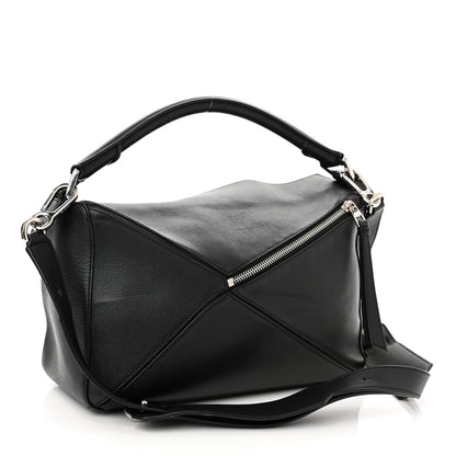 Loewe Calfskin Medium Puzzle Bag Black 3 of 9