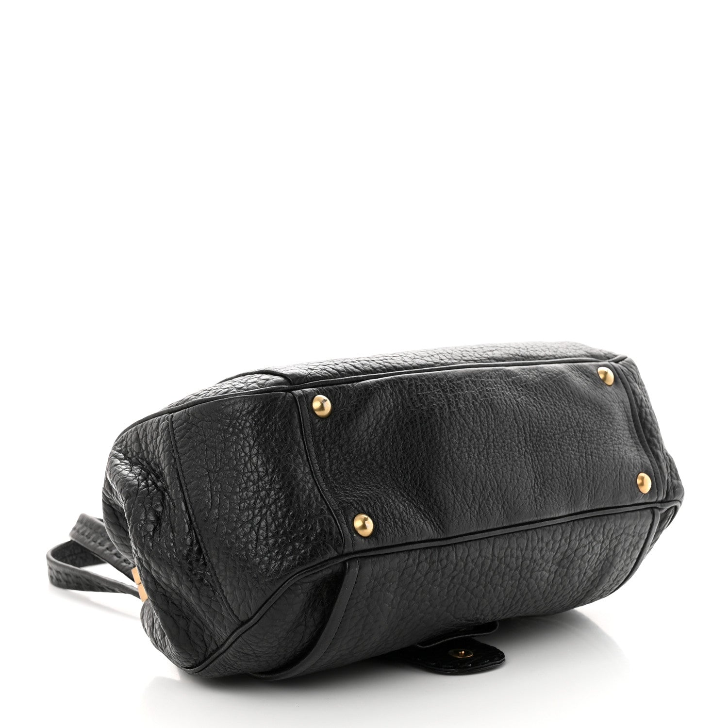Prada Cervo Berlino Satchel Black 4 of 11