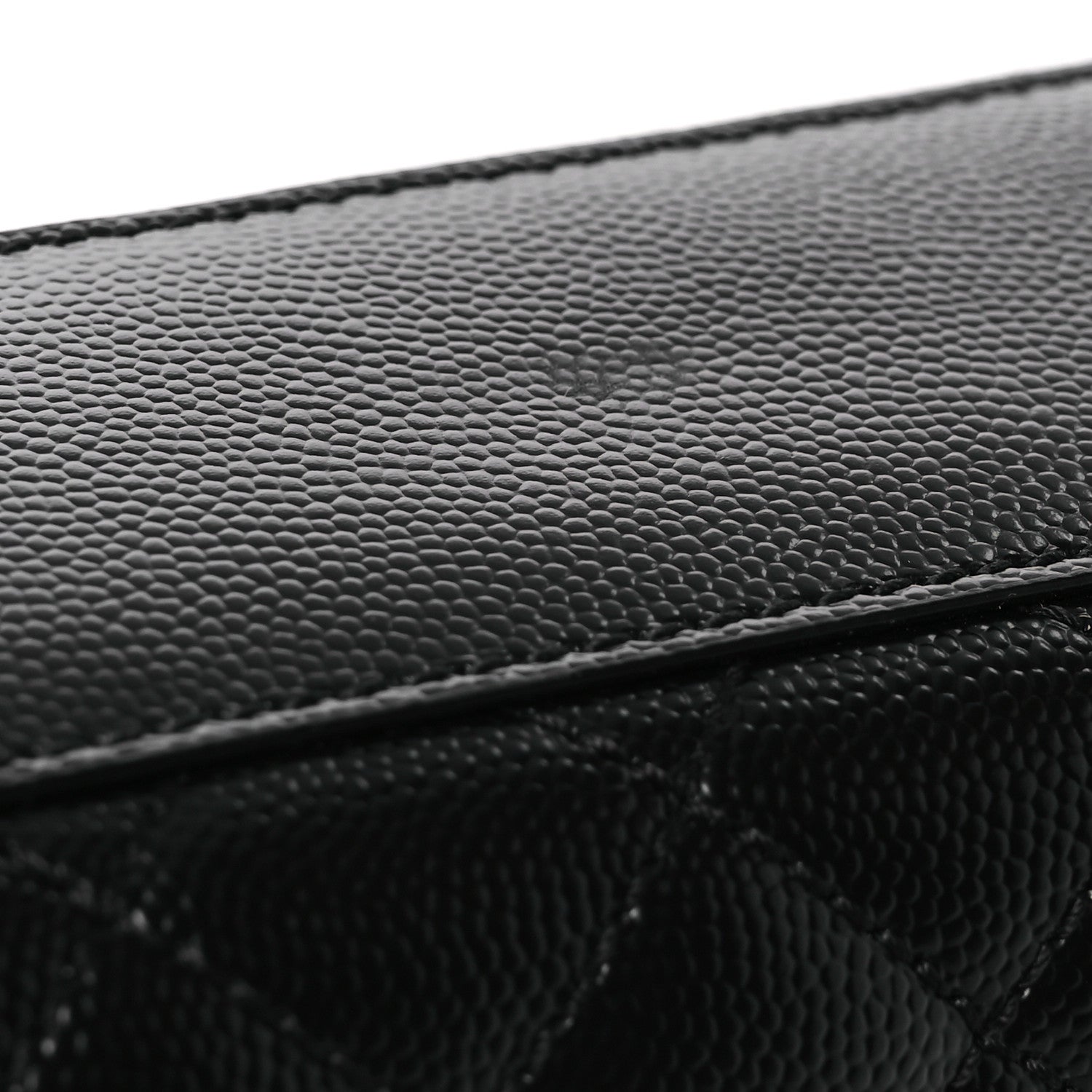 Saint Laurent Grain De Poudre Textured Mixed Matelasse Large Triquilt Monogram Satchel Black 11 of 11