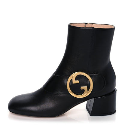 Gucci Malaga Kid GG Blondie 55mm Ankle Boots 39.5 Black 1 of 9