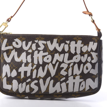 Louis Vuitton Monogram Graffiti Pochette Accessories Silver 7 of 9
