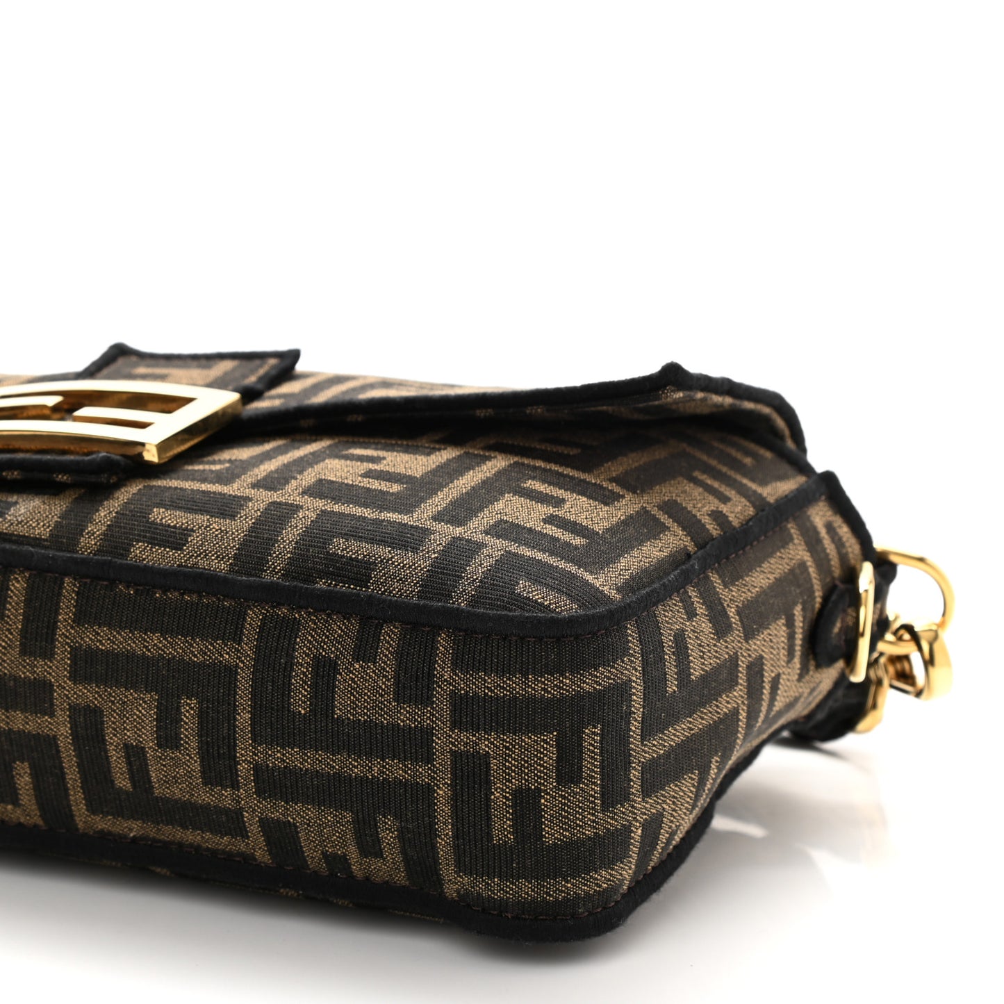 Fabric Jacquard FF 1974 Medium Baguette Tobacco Moro Black