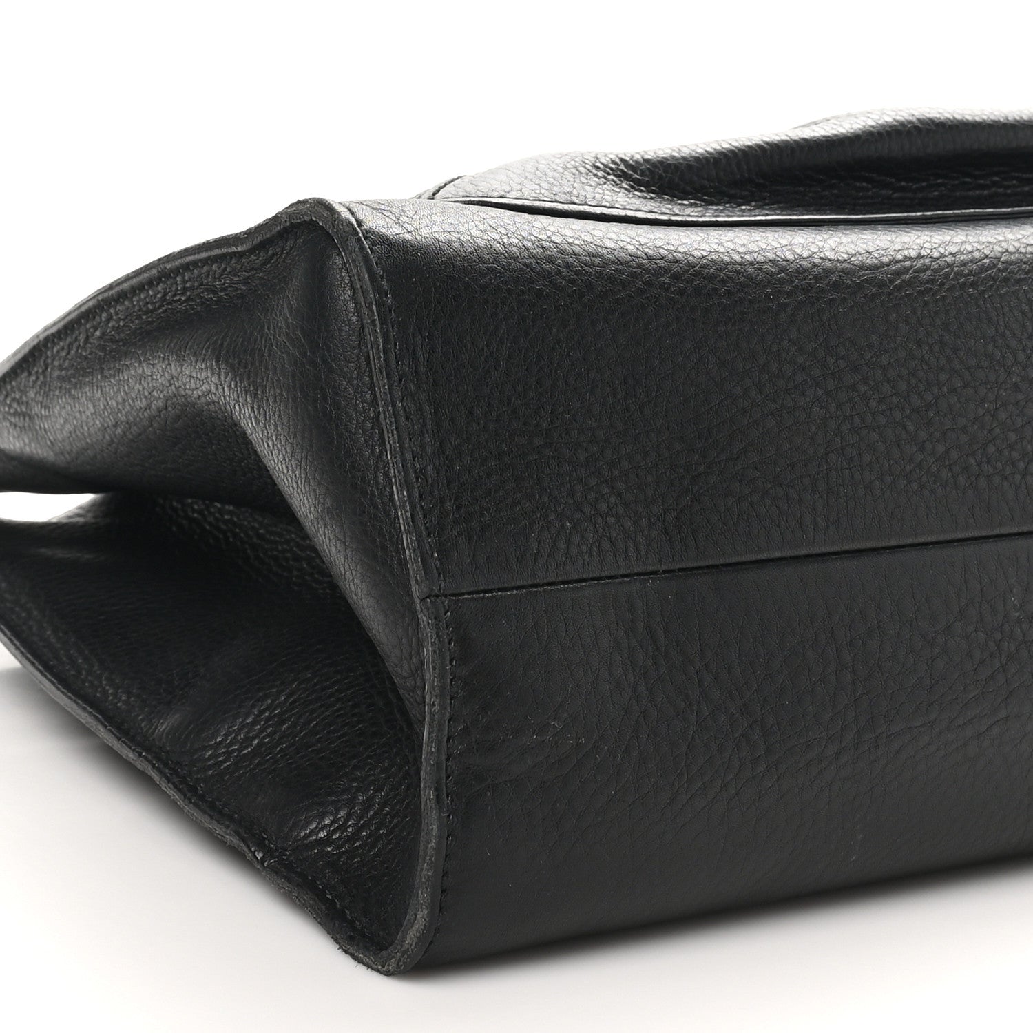 Gucci Calfskin Bamboo Handle Tote Black 9 of 10
