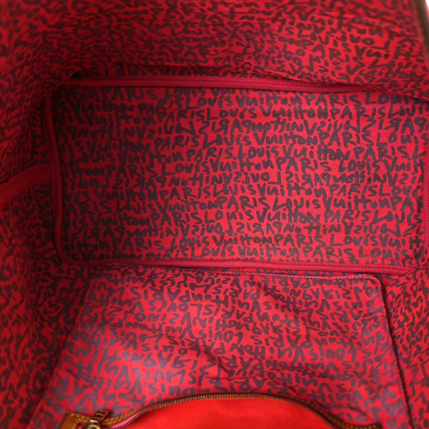 Louis Vuitton Monogram Graffiti Neverfull GM Fuchsia 4 of 17