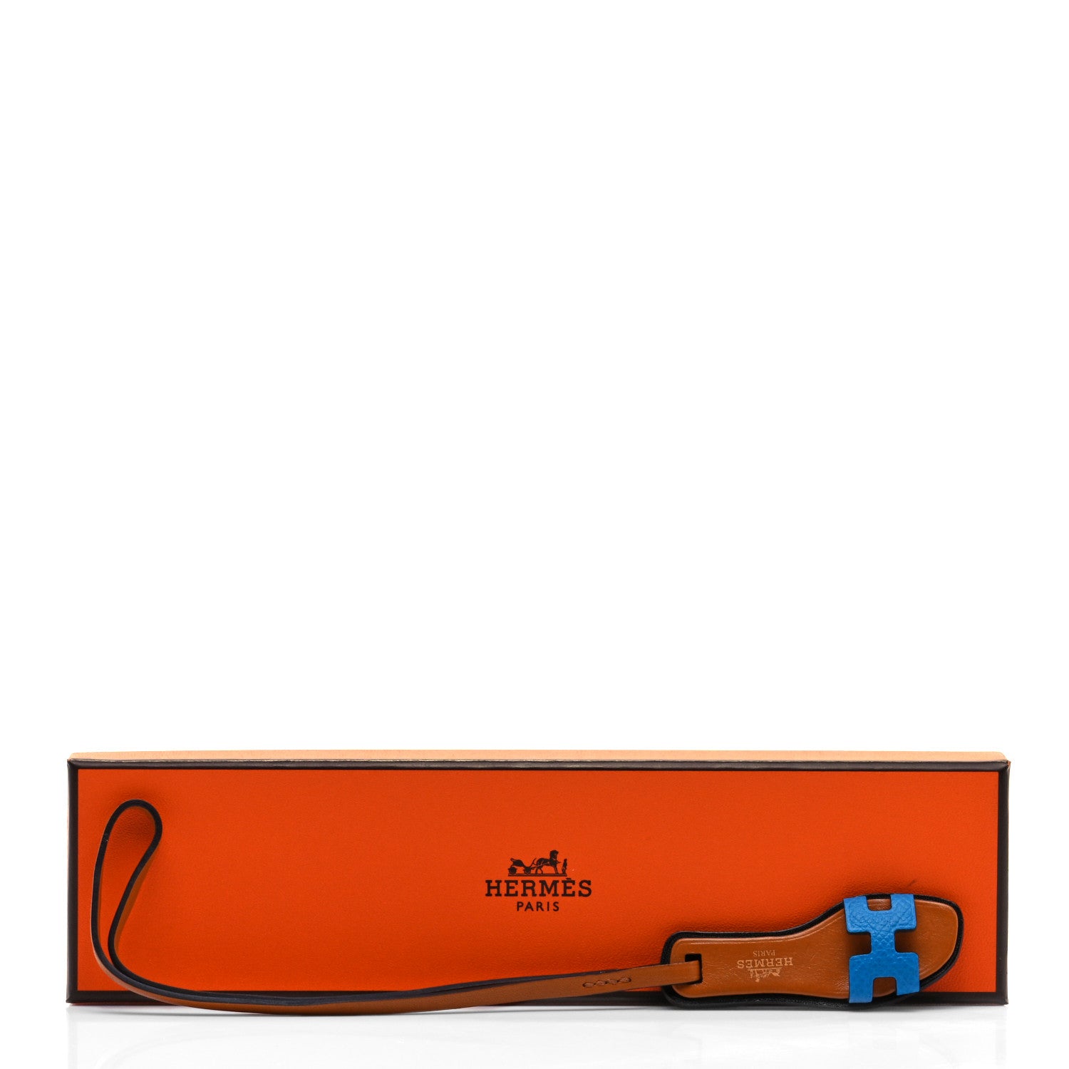 Hermes Epsom Butler Calfskin Hunter Oran Nano Bag Charm Bleu France 4 of 4