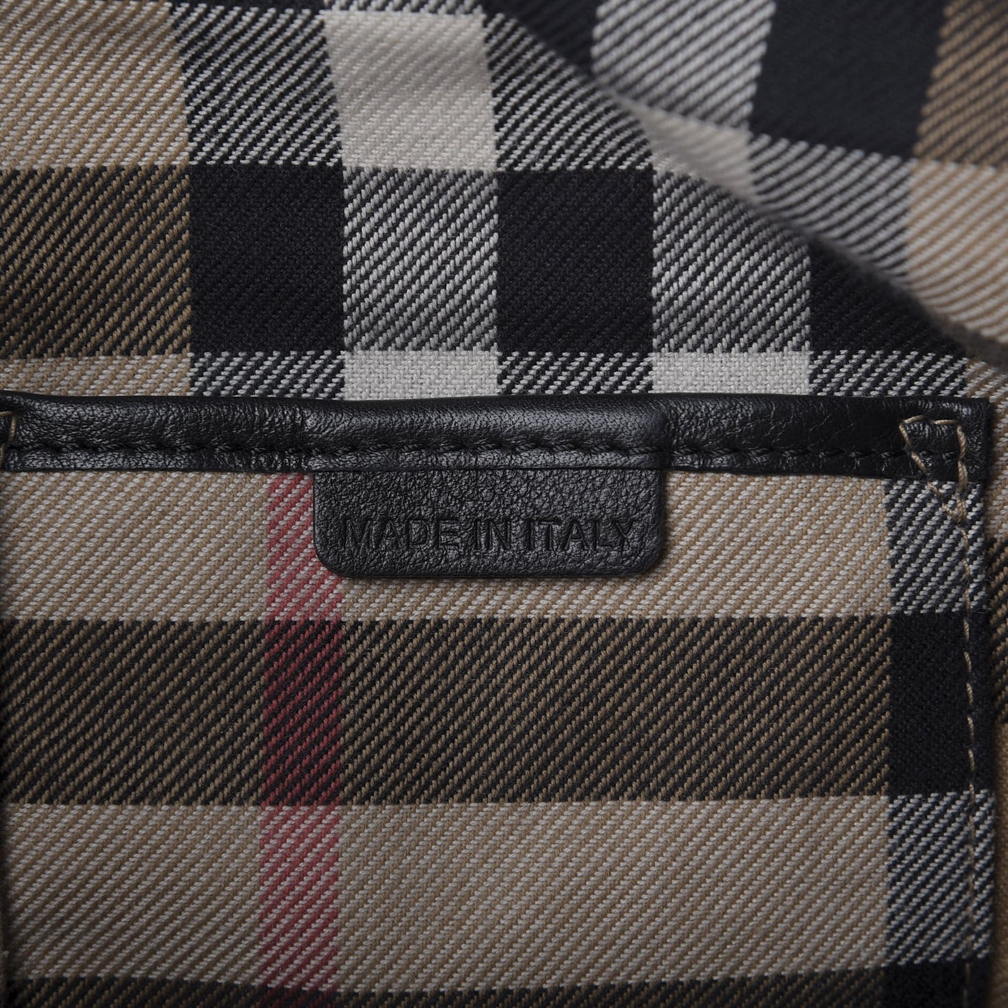 Calfskin House Check Small Salisbury Tote Black