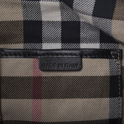 Burberry Calfskin House Check Small Salisbury Tote Black 9 of 13