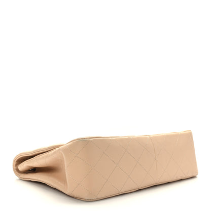Chanel Lambskin Quilted Jumbo Single Flap Beige Clair 4 of 13